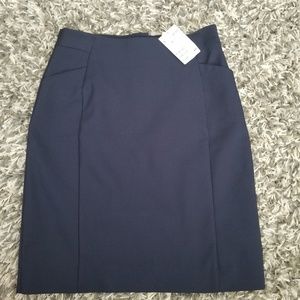 Womens 
H&M 
Navy Blue 
Pencil Skirt